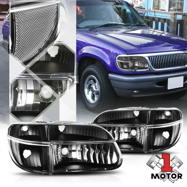 Black Housing Headlight Clear Turn Signal For 95 01 Ford Explorer 97 Mountaineer 96 97 98 99 00 Walmart Com Walmart Com Black Housing Headlight Clear Turn Signal For 95 01 Ford Explorer 97 Mountaineer 96 97 98 99 00 Walmart Com Walmart Com
