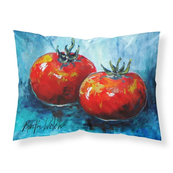 Carolines Treasures MW1088PILLOWCASE Vegetables - Tomatoes Red Toes Fabric Standard Pillowcase Standard multicolor