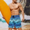 thumbnail image 2 of Yuyamidu Palm Tree Mens Swim Trunks Quick Dry Beach Shorts Vacation Tropical Bathing Suits for Summer Surf Swimming Pool Man S, 2 of 8