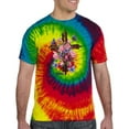 thumbnail image 2 of Wild Bobby, Cross with Flowers and Butterflies, Inspirational/Christian, Tie-Dye Tees, Reactive Rainbow, Large, 2 of 3