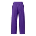 thumbnail image 6 of XINXIAOO Pants for Women Women's Casual Pants Purple Pants for Women Womens Lounge Pants Womens High Waisted Pants Fall Pants, 6 of 7
