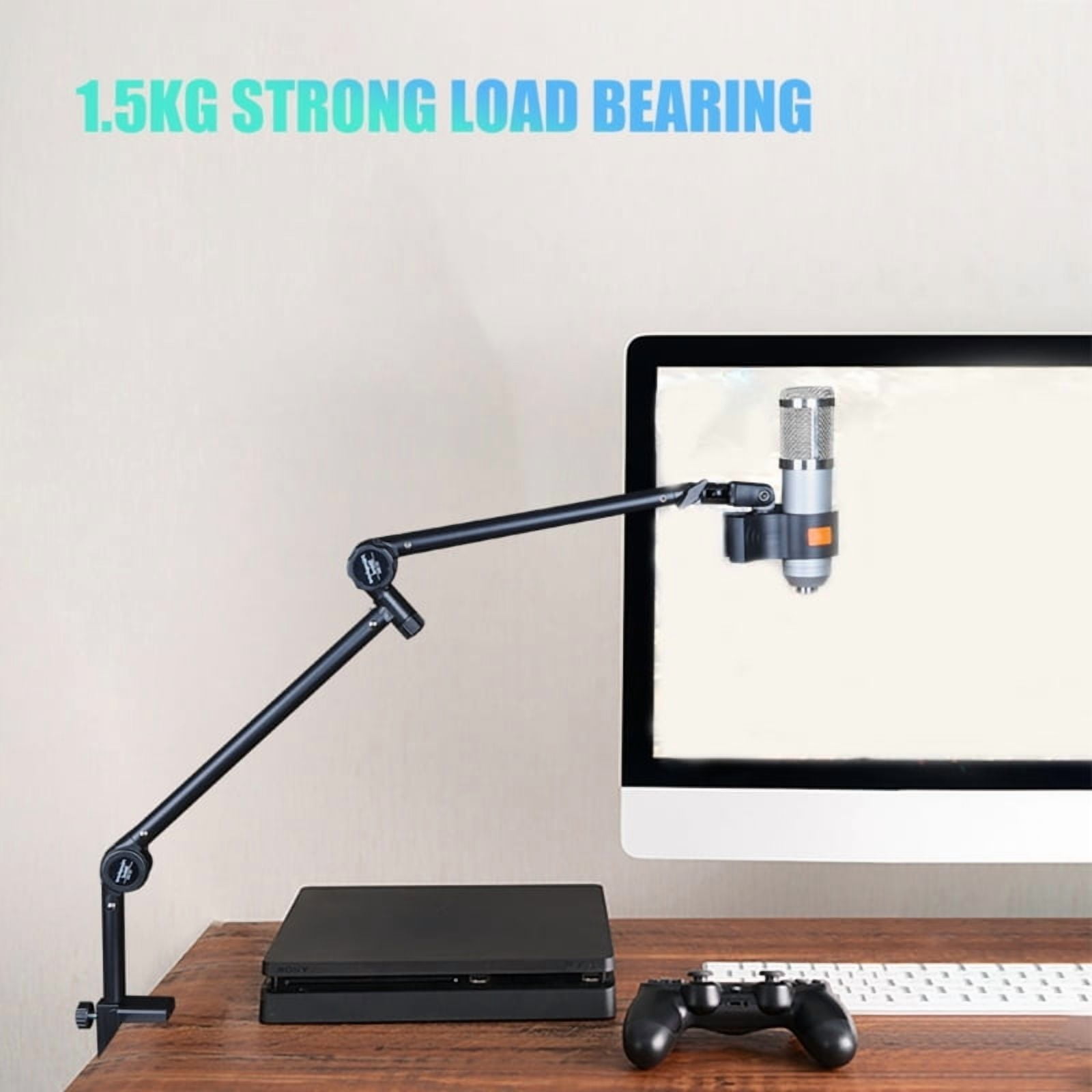 Professional Microphone Arm Stand Universal Microphone Suspension Boom Microphone Mount Adjustable Arm for Podcasting