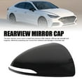 thumbnail image 3 of Side Rearview Mirror Cover Cap High Strength ABS Black Car Exterior Door Mirror Cap Replacement for Sonata 2020-2023, 3 of 7