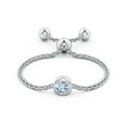 thumbnail image 2 of Angara Natural 0.1 Ct. Aquamarine Stackable Ring in 14K White Gold for Women (Ring Size: 3), 2 of 9