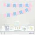 thumbnail image 2 of Signature Pink and Blue Gender Reveal Baby Shower, Hanging Pennant Banner, Blank Pennants, 2 of 2
