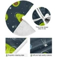 thumbnail image 2 of GZHJMY Avocado Christmas Tree Skirt Home Decoration Large Round Christmas Tree Skirt for Holiday Party Home Christmas Day Ornaments, 47.2", 2 of 6