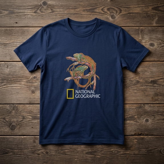 National Geographic chameleon Graphic Tee, Reptile Lover Graphic Shirt