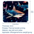 thumbnail image 5 of Shark Square Desk Mat Mousepad, 8.3x9.8 Inch Non-Slip Rubber Bottom, Printed Gaming Mousepad for Office and Gaming, 5 of 6