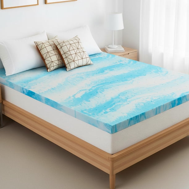 Cubrecama de espuma viscoelástica SageNest Twin de 5 cm con gel