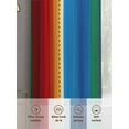 thumbnail image 6 of Mexican Stripes Sheer Curtains 45 Inch Length 2 Panels Set for Living Room/Bedroom, Blue Boho Red Green Orange Art Simple Curtain Sheers Drapes Rod Pocket Curtains Window Treatment Set 52''x45''x2, 6 of 7