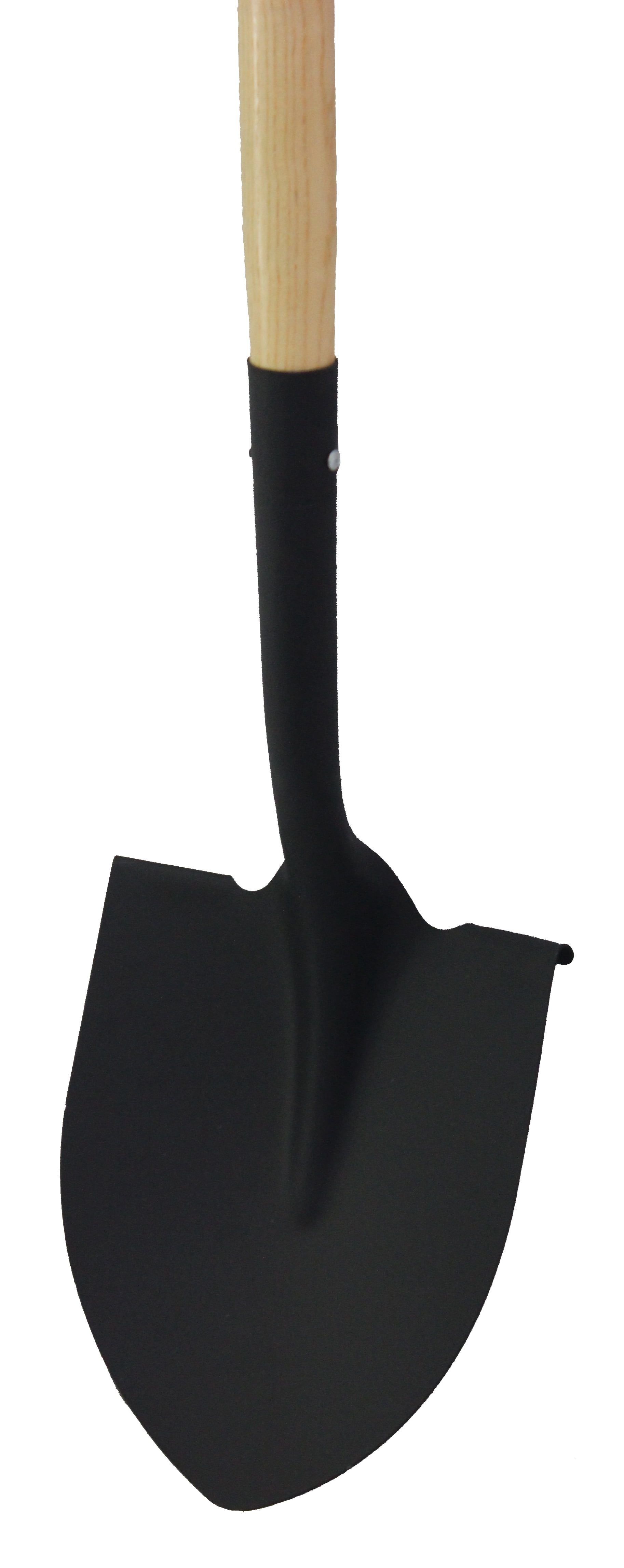 Workforce Tools Round Point Shovel - Sturdy 48” Wooden Handle - Heavy Duty 16 Gauge Steel Head