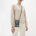 thumbnail image 3 of Cell Phone Bag, Retro Embroidery Crossbody Purse, Small Vintage Canvas Handbag Shoulder Bag for Women, Fits for iPhone Xr Xs Max Samsung, 3 of 8