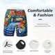 thumbnail image 3 of Fotbe Floral Truck Welcome Traje de Baño para Hombre – Shorts de Natación de Secado Rápido con Forro y Bolsillos-Medium, 3 of 6