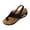 Black, variant on Zynoxe Womens Wedge Sandals Breathable Loop Toe Summer Beach Sandals Adjustable Hook and Loop Strap Sandals for Women Lightweight Comfy Walking Footwear 5.5