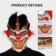 thumbnail image 4 of Máscara de payaso de Halloween para adultos, máscara de payaso de dientes dulces espeluznante, máscara de disfraz de metal trenzado de terror espeluznante, 4 of 5
