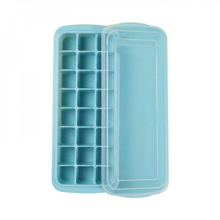 Kolorae Silicone Ice Cube Tray, Assorted Colors, 24 cubes