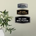 thumbnail image 4 of Signs ByLITA Fancy No Junk Mail Please Sign (Black) - Small, 4 of 5