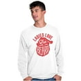 thumbnail image 3 of Xmas Ladies Love The Beard Santa Men's Long Sleeve Tee T Shirt Brisco Brands M, 3 of 6