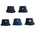 thumbnail image 4 of Sonducket Gorra protectora de pescador - CÓMODO FÁCIL DE LLEVAR TAMAÑO GRANDE Sombreros de cubo de gran tamaño Sombrero de pesca Proteger la Sombreros Música negra,1 XXL, 4 of 6