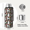 thumbnail image 7 of 20 Oz White Poodle Dog Hawaiian Floral Coffee Tumbler Double Wall Insulated Stainless Steel Water Bottle | Metal Reusable Thermoses Flask with Cup Cap | Leak & Sweat Proof with Anti-Dust Lid, 7 of 7