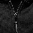 thumbnail image 6 of Men's Quarter Zip Hoodies Fashion Zip Up Athletic Workout Casual Pullover Gym Fitness Sweatshirt, Muscle Fit Design, Breathable and Flexible for Sports and Daily Activities,Black,2XL, 6 of 7