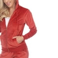 thumbnail image 4 of White Mark Women's 2 Piece Velour Tracksuit Set, 4 of 5