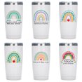 thumbnail image 3 of Vaso para automóvil de 20 oz, gran capacidad, de aspecto atractivo, vaso para helado aislado de acero inoxidable 304, 3 of 5