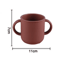 thumbnail image 2 of Taza de entrenamiento de silicona para bebés, taza de aprendizaje para niños pequeños con dos asas, taza abierta para bebés, a partir de 6 meses MFZFUKR CPB-DE-LYY1734-5, 2 of 5