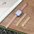 thumbnail image 6 of Metal Watch Band Compatible for Apple Watch Band 38mm 40mm 41mm 42mm(S10), Magnetic Clasp Loop Business Fashionable Wristband for iWatch Series 10 9 8 7 6 5 4 SE 3 2 1 Adjustable Strap, Gold, 6 of 7