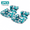 2PCS Green, variant on Inflatable Pool Float Chair for Adults, Tropical Leaf Floating Lounger with Headrest, Back Support and Wide Armrests for Pool & Lake