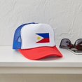 thumbnail image 4 of CafePress - Filipino Flag - Adjustable Unisex Printed Trucker Hat with Mesh Back, 4 of 10