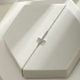 thumbnail image 3 of Cali Trove 14KT White Gold Cross Bracelet | 1/20 Ct Natural Diamond Bracelet for Women, 3 of 7
