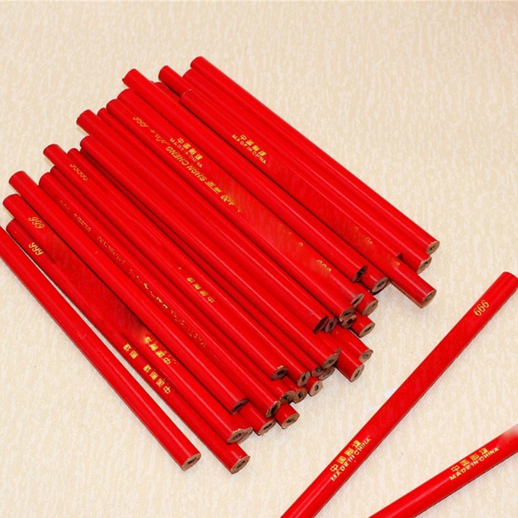 Giaone 100Pcs Professional Drafting Pencils Ergonomic Oval Grip Woodworking Pencil