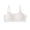 White, variant on Girls' Cotton Spaghetti Strap Sport Bra Camisole Shelf Bra Soft Comfortable Everyday Outfits(Red,10-16 Years)