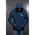 thumbnail image 2 of Blue CM Punk Uprising Lightning Bolt Zipper Hoody, 2 of 6