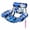 Blue, variant on EHXS Inflatable Pool Float Chair for Adults, Water Hammock Lounger with Headrest and Mesh Seat for Pool and Lake, Green
