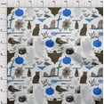 thumbnail image 4 of oneOone Cotton Jersey Brown Fabric Halloween Fabric For Sewing Printed Craft Fabric By The Yard 58 Inch Wide, 4 of 4