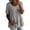 Gray(Womens Shirts), variant on Peplum Tops for Women Short Sleeve Asymmetrical Ruffle Blouses Casual Linen Feel Babydoll Shirts Summer Tunics