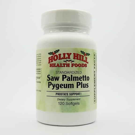 Holly Hill Health Foods, Standardized Saw Palmetto Pygeum Plus, 120 Softgels