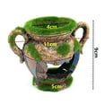 thumbnail image 7 of Aquarium Decoration Moss Vase Ornament Aquarium Log Aquarium Ornament Driftwood Fish Hideout Hideaway for Betta, Small Lizards, Turtles, Reptiles, Amphibians, 7 of 7