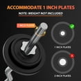 thumbnail image 3 of FIXTECH 47'' Curl Bar with Collars for All Standard 1" Plates, 440-Pound Capacity, Silver, 3 of 9