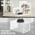 Dayooh Clear Stackable Shoe Storage Boxes, Magnetic Door, Foldable, For ...