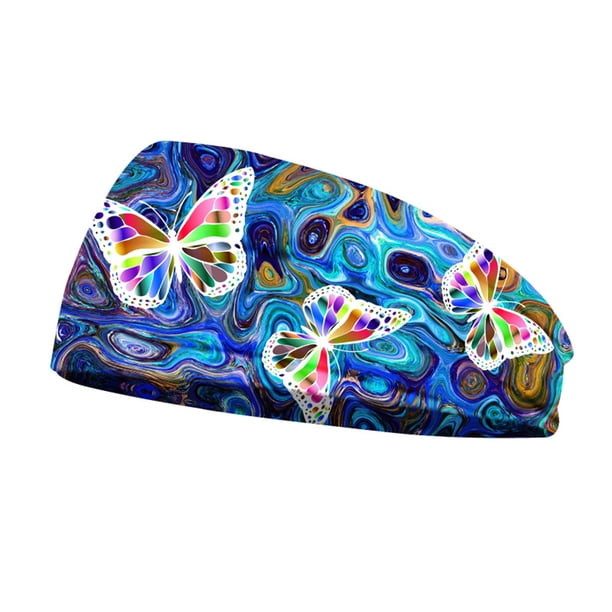 Sonducket Diadema Estampado Banda para la cabeza Amplia suavidad Pintura de ganchillo Diademas elásticas para maquillaje Suministros de de Accesorio para el cabello tipo 7 Sonducket AP010511-07B