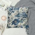 thumbnail image 2 of GOSMITH Chinoiserie Pillow Cover Vintage Blue Flower Throw Pillow Covers Spring Summer Floral Outdoor Pillow Cases Cushion Covers for Couch Sofa Bedroom Chinoiserie Decor White, 2 of 5