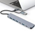 LIANXUE TypeC HUB Aluminum Docking Station USB Splitters for Computer