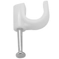 thumbnail image 6 of New Arrivals 300 Pieces Of Cable Staples Clip Wall Wire Nail Fixture For Ethernet Rg6 Rg59 Cat5 Cat6 Rj45 Tv 7Mm White, 6 of 9