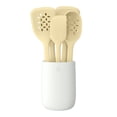 thumbnail image 4 of Beautiful 6-Piece Silicone Kitchen Tool Set with Ceramic Crock. Buttercream by Drew Barrymore, 4 of 11