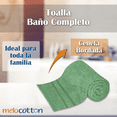 thumbnail image 4 of Toalla Baño Completo colores varios, 150x80cm - 620gr Suave Y Absorbente- Cenefa Bordada - VERDE OSC 8, 4 of 6