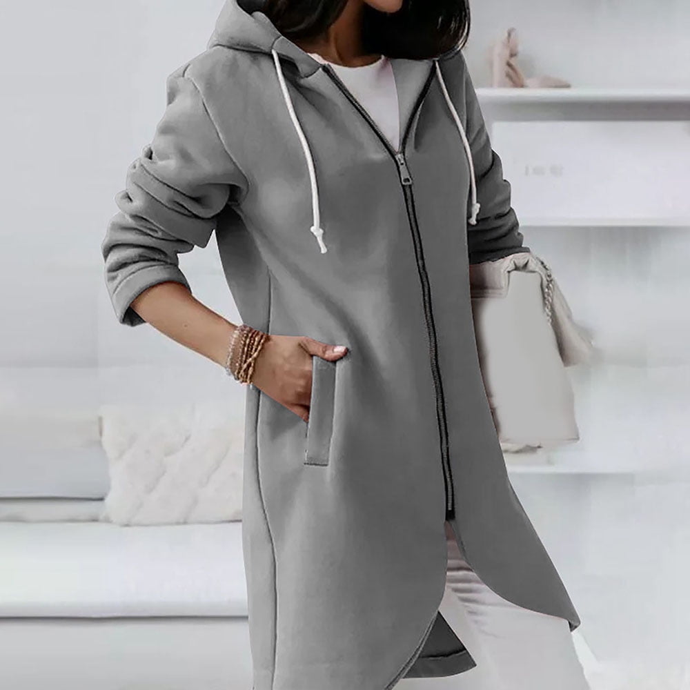 long sweatshirt coat