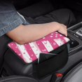 thumbnail image 4 of Yuyamidu Pink American Flag Car Center Console Armrest Protector Anti-Scratch Car Arm Rest Cover Pad Automoblie Armrest Cover Cushion Accessories for Most Cars Sedan Truck, 4 of 7